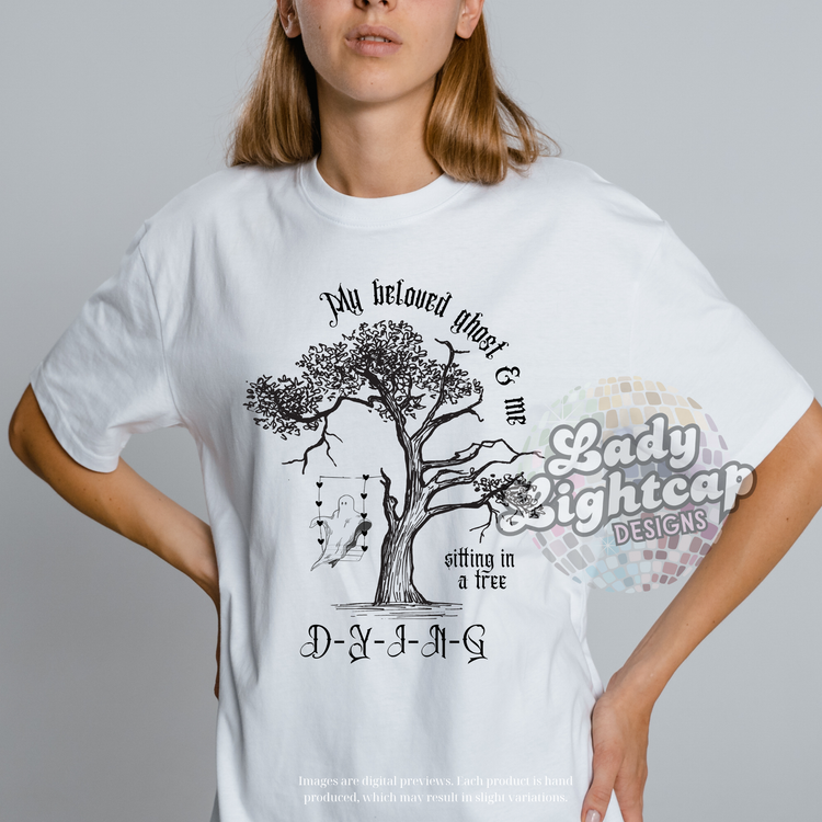 My Beloved Ghost and Me Tee / Life of a / Showgirl Merch / Swift Tee / Swift Tshirt / Folklore / Evermore / Swift Halloween