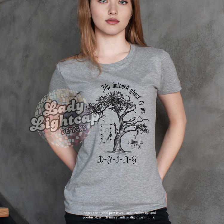 My Beloved Ghost and Me Tee / Life of a / Showgirl Merch / Swift Tee / Swift Tshirt / Folklore / Evermore / Swift Halloween