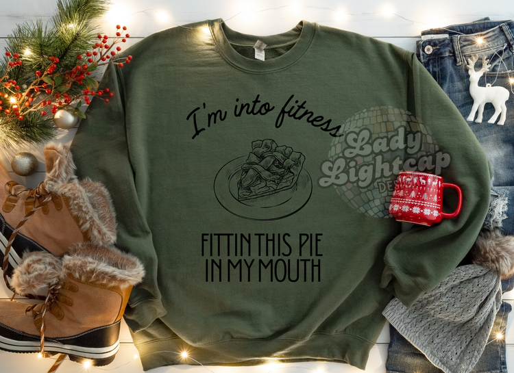 Fittin This Pie in My Mouth Crewneck / Thanksgiving Shirt / Thanksgiving Sweatshirt / Turkey Day Tee (Copy)