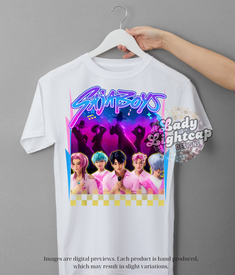 Saja Boys Checker Tee / K Pop Demon Hunters