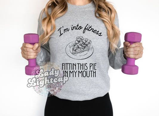 Fittin This Pie in My Mouth Crewneck / Thanksgiving Shirt / Thanksgiving Sweatshirt / Turkey Day Tee (Copy)